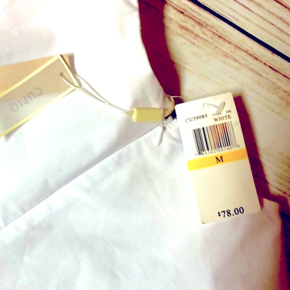 NWT Bow Ties Bell Sleeve Boho Cupio Cotton White Blouse $78 - Picture 4 of 5